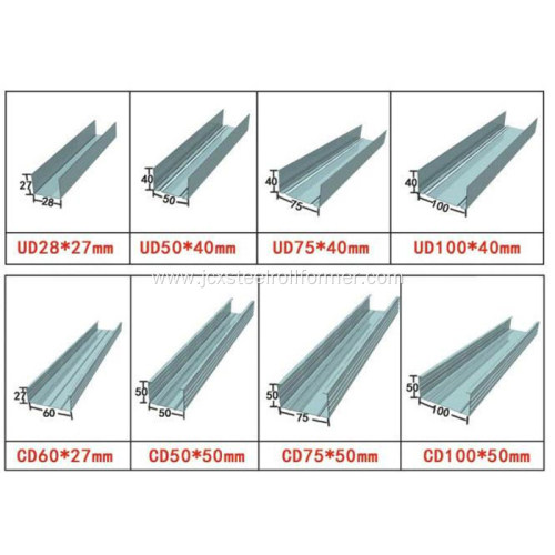 Light Gauge Steel Drywall Track Metal Stud Machinery